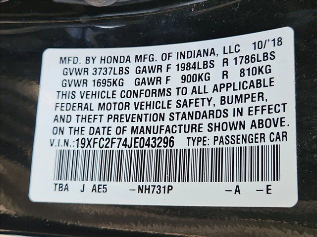 Used 2018 Honda Civic EX image 29