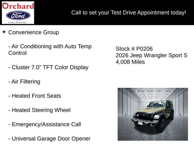 Used 2026 Jeep Wrangler Sport AWD/4WD image 19