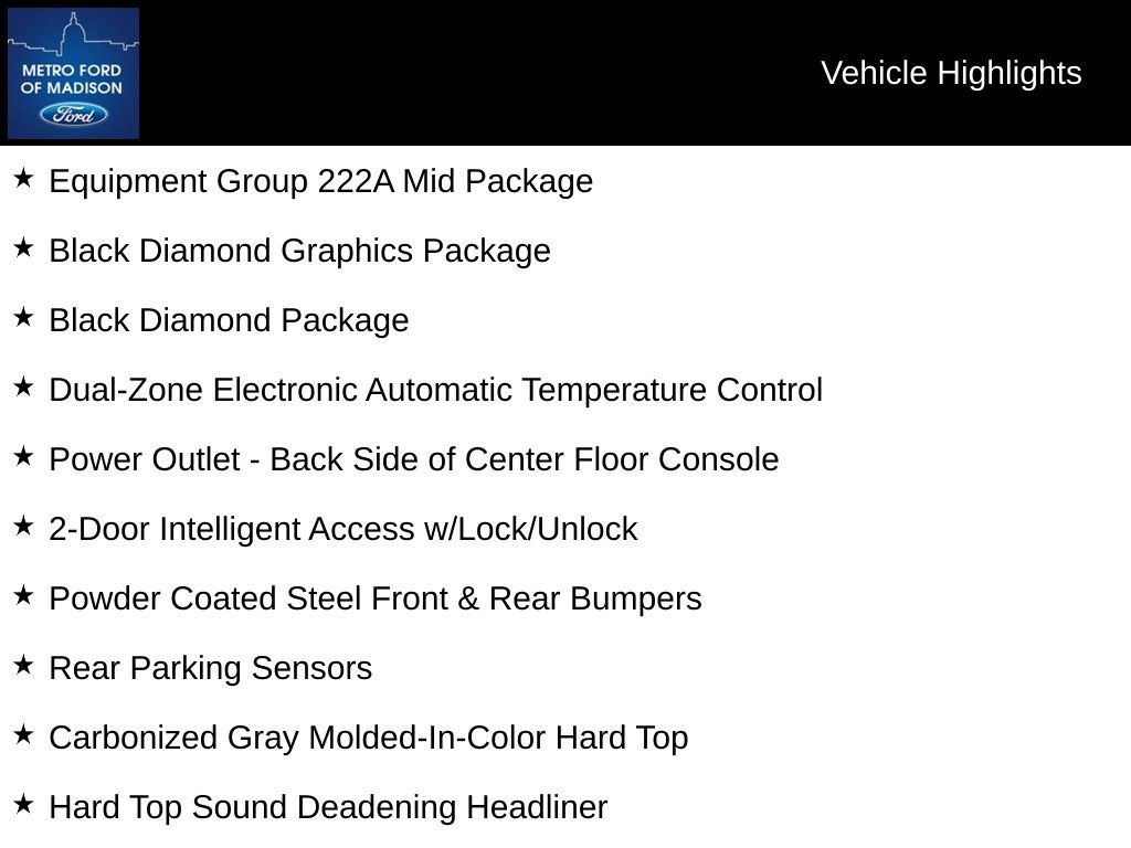 New 2025 Ford Bronco Big Bend w/ Black Diamond Package image 4