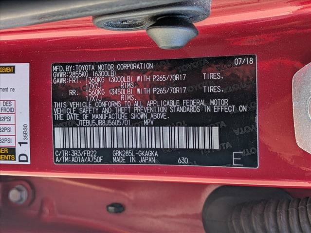 Certified 2018 Toyota 4Runner SR5 AWD/4WD image 25