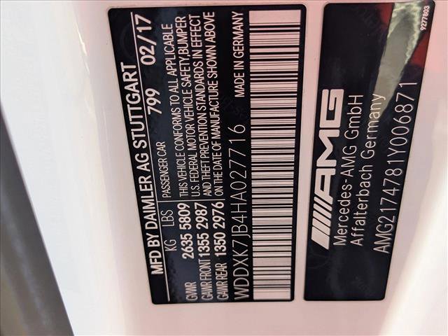 Certified 2017 Mercedes-Benz S 63 AMG 4MATIC Cabriolet image 21