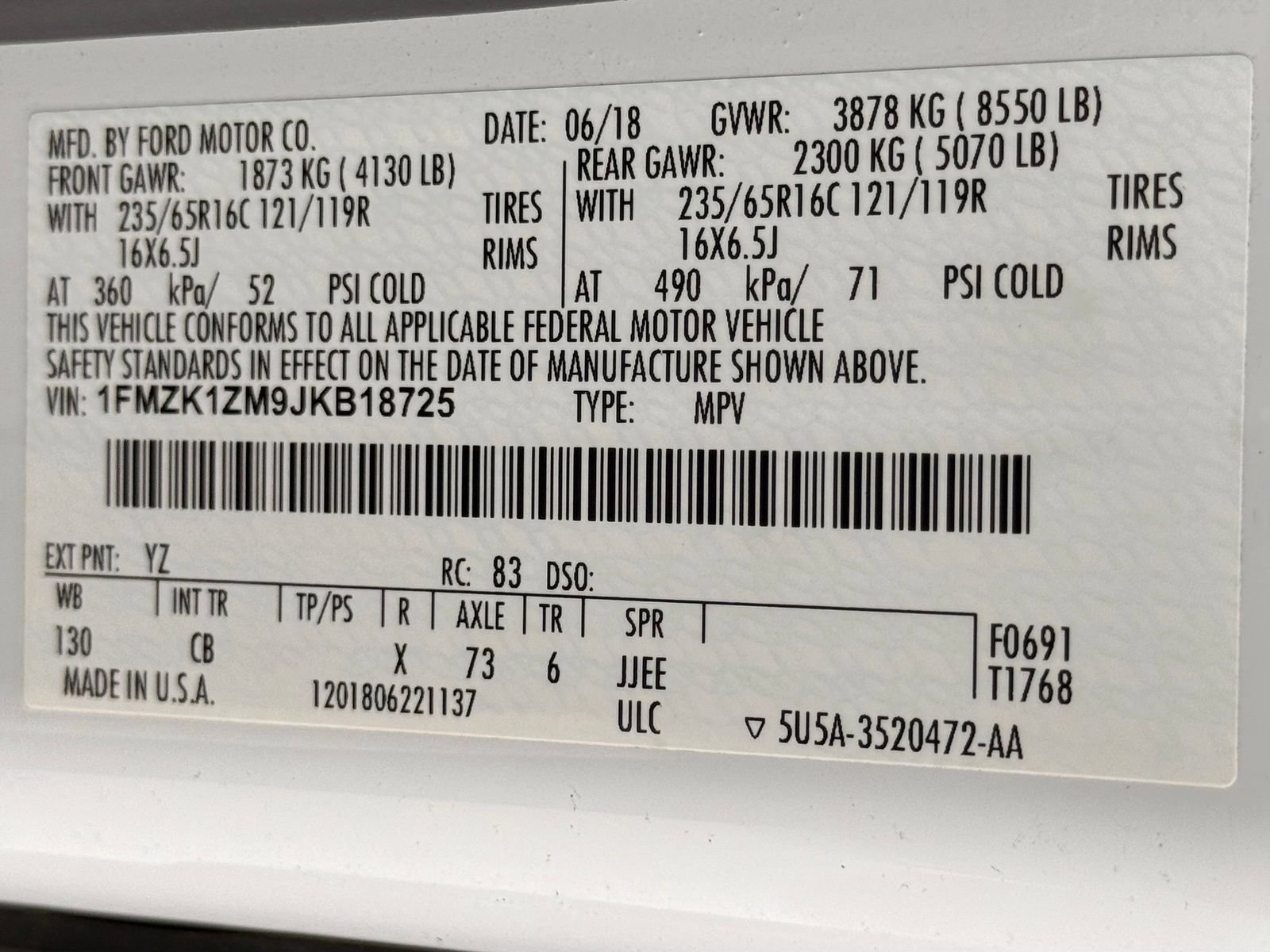 Used 2018 Ford Transit 150 XL RWD image 38