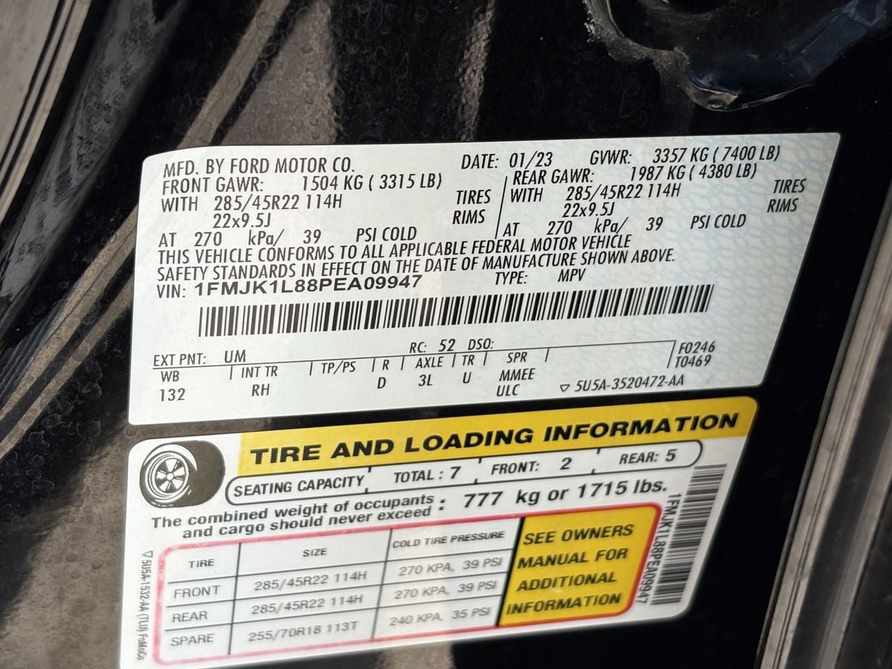Used 2023 Ford Expedition Max Platinum RWD image 33