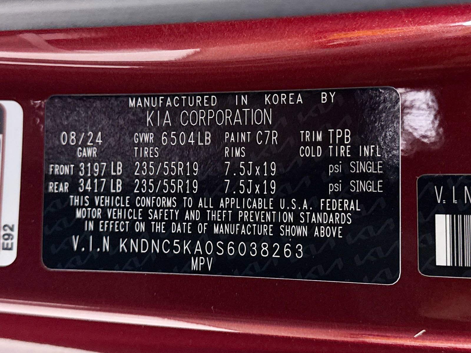 Certified 2025 Kia Carnival EX image 43