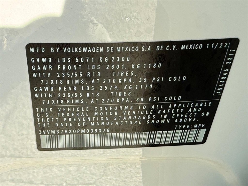 Certified 2023 Volkswagen Tiguan SE w/ Panoramic Sunroof Package image 23