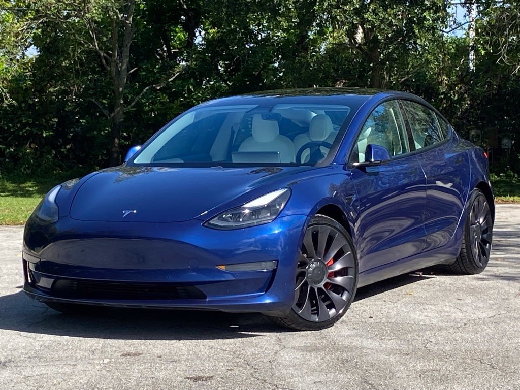 Used 2021 Tesla Model 3 Performance AWD/4WD image 1