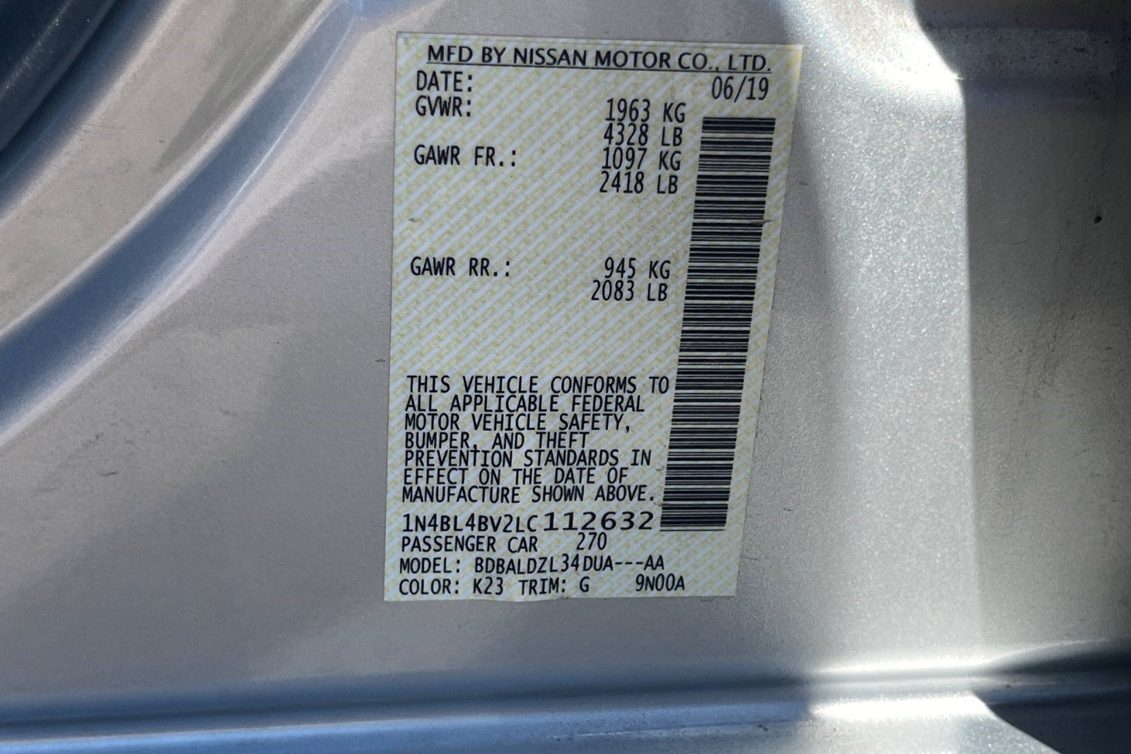 Used 2020 Nissan Altima 2.5 S FWD image 10