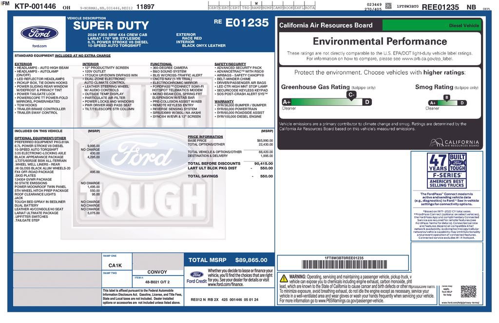 Used 2024 Ford F350 Lariat w/ Lariat Ultimate Package image 34