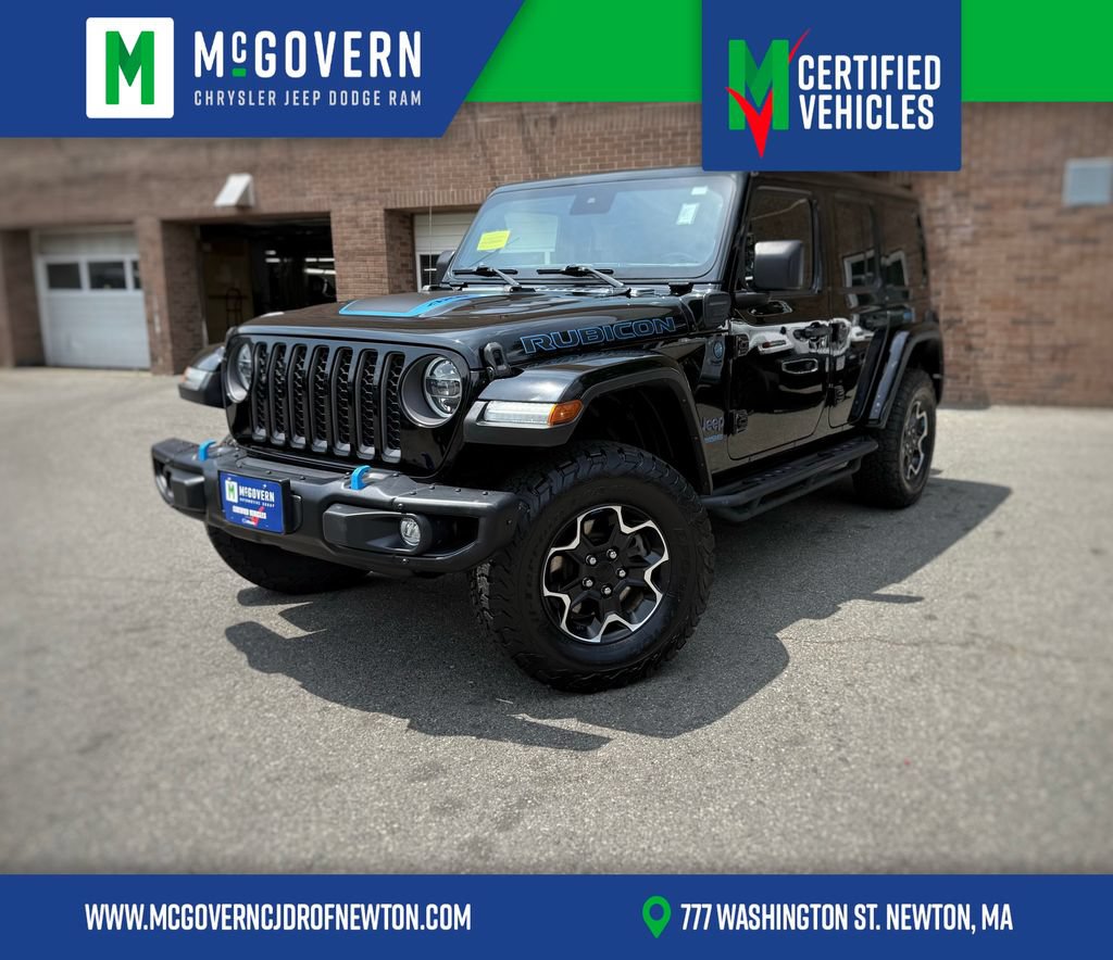 Used 2021 Jeep Wrangler Unlimited Rubicon 4xe w/ Steel Bumper Group AWD/4WD image 1