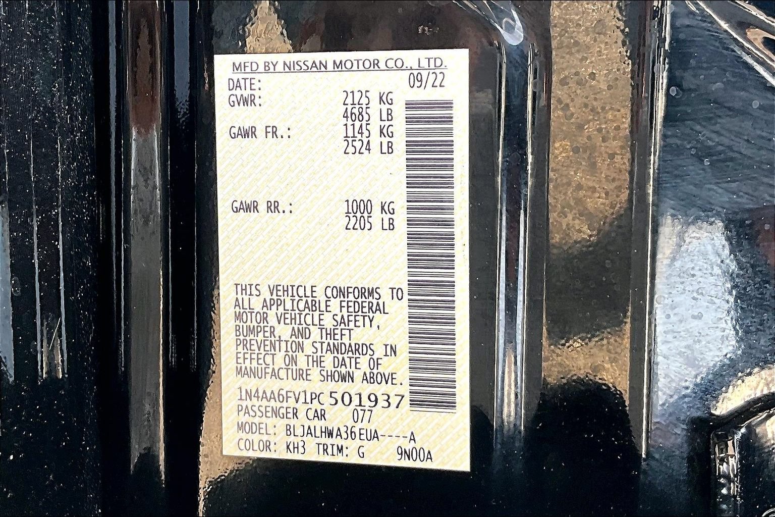 Certified 2023 Nissan Maxima Platinum w/ Sport Mat Group FWD image 32