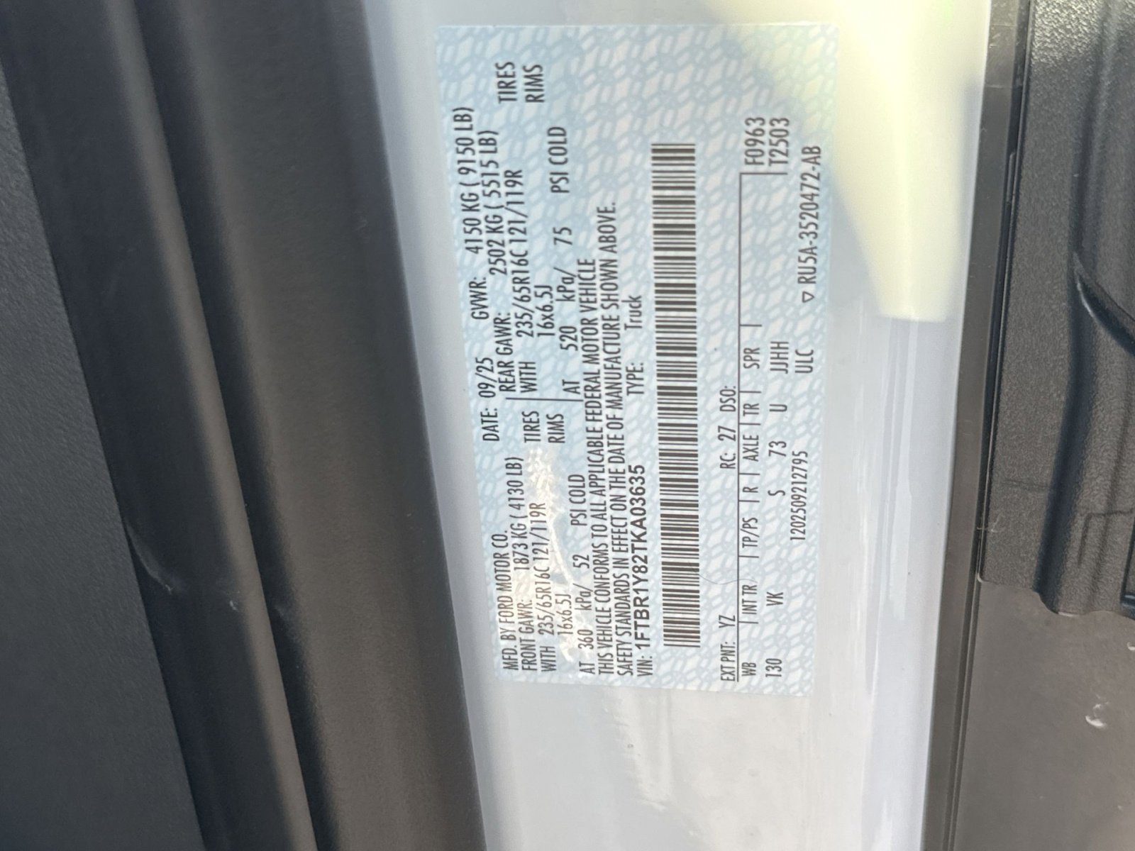 New 2026 Ford Transit 250 Base w/ Load Area Protection Package image 39