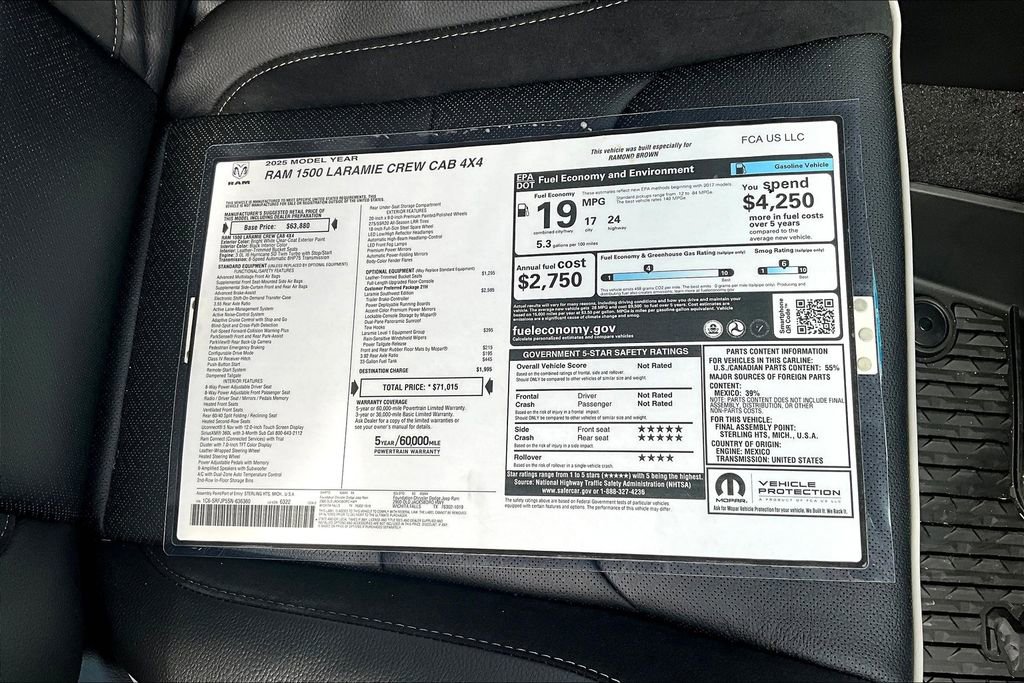 New 2025 RAM 1500 Laramie w/ Laramie Southwest Edition image 15