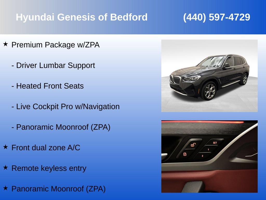 Used 2023 BMW X3 xDrive30i w/ Premium Package w/ZPA AWD/4WD image 14