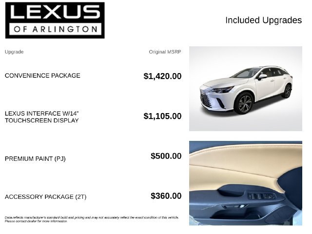 Certified 2026 Lexus RX 350 Premium w/ Convenience Package AWD/4WD image 4