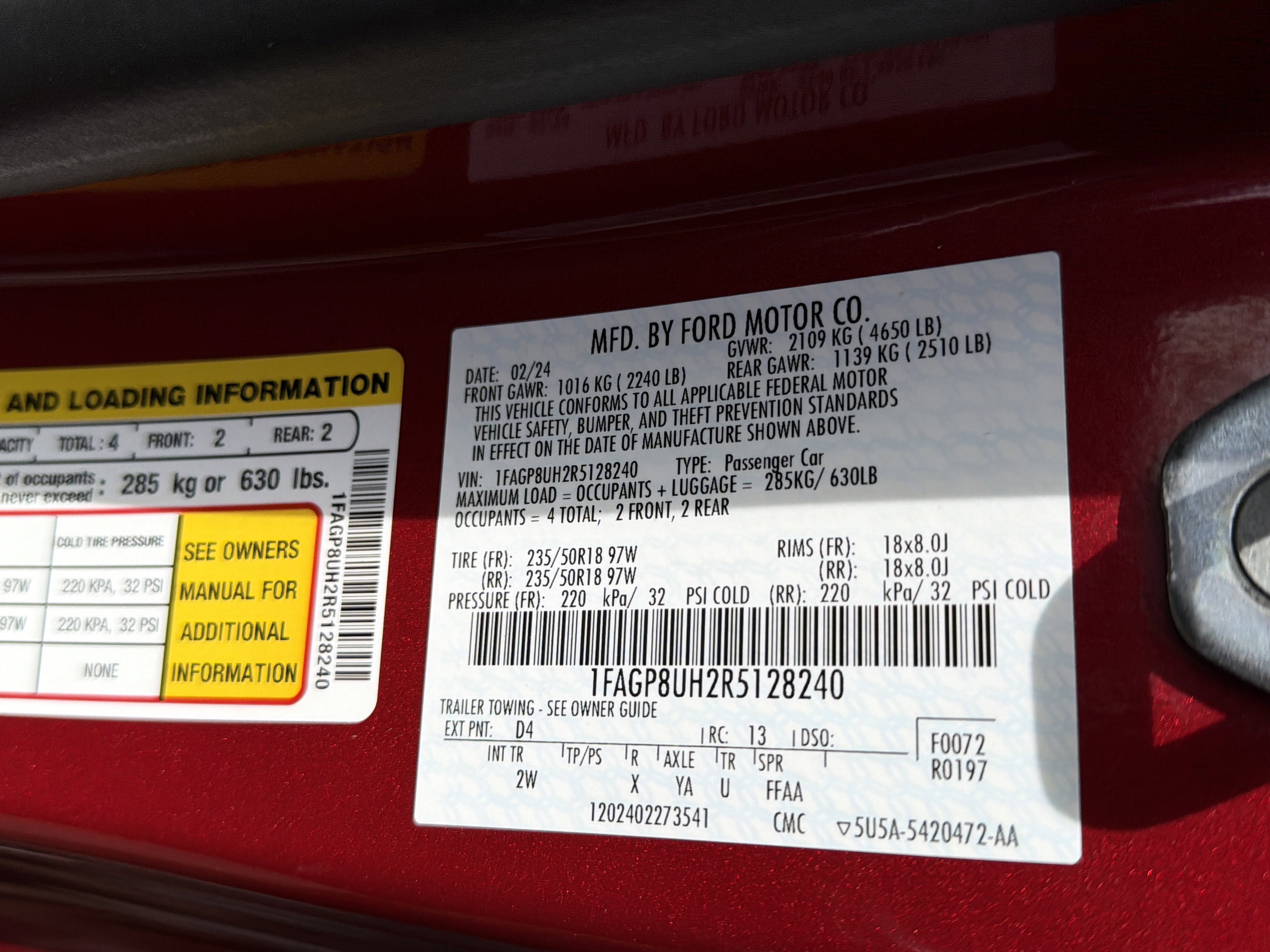 Used 2024 Ford Mustang Convertible RWD image 26