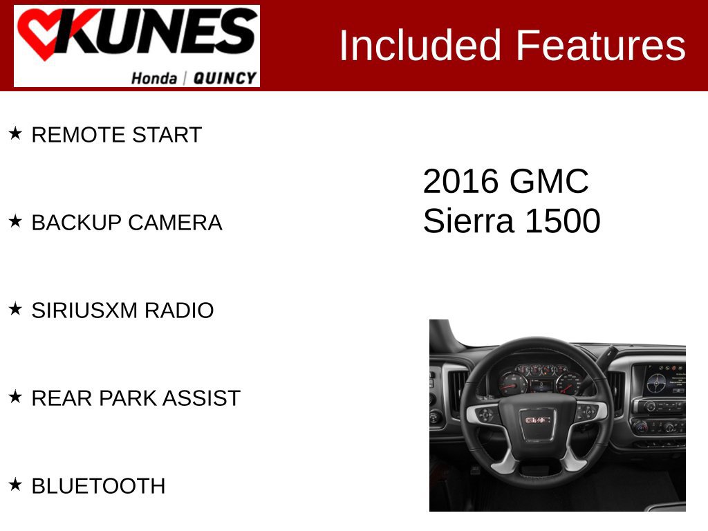Used 2016 GMC Sierra 1500 SLE w/ SLE Value Package AWD/4WD image 2