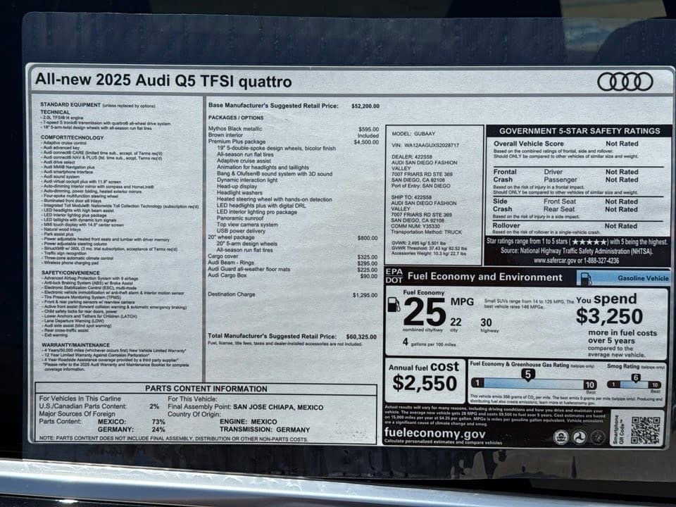 Certified 2025 Audi Q5 Premium Plus w/ Premium Plus AWD/4WD image 21