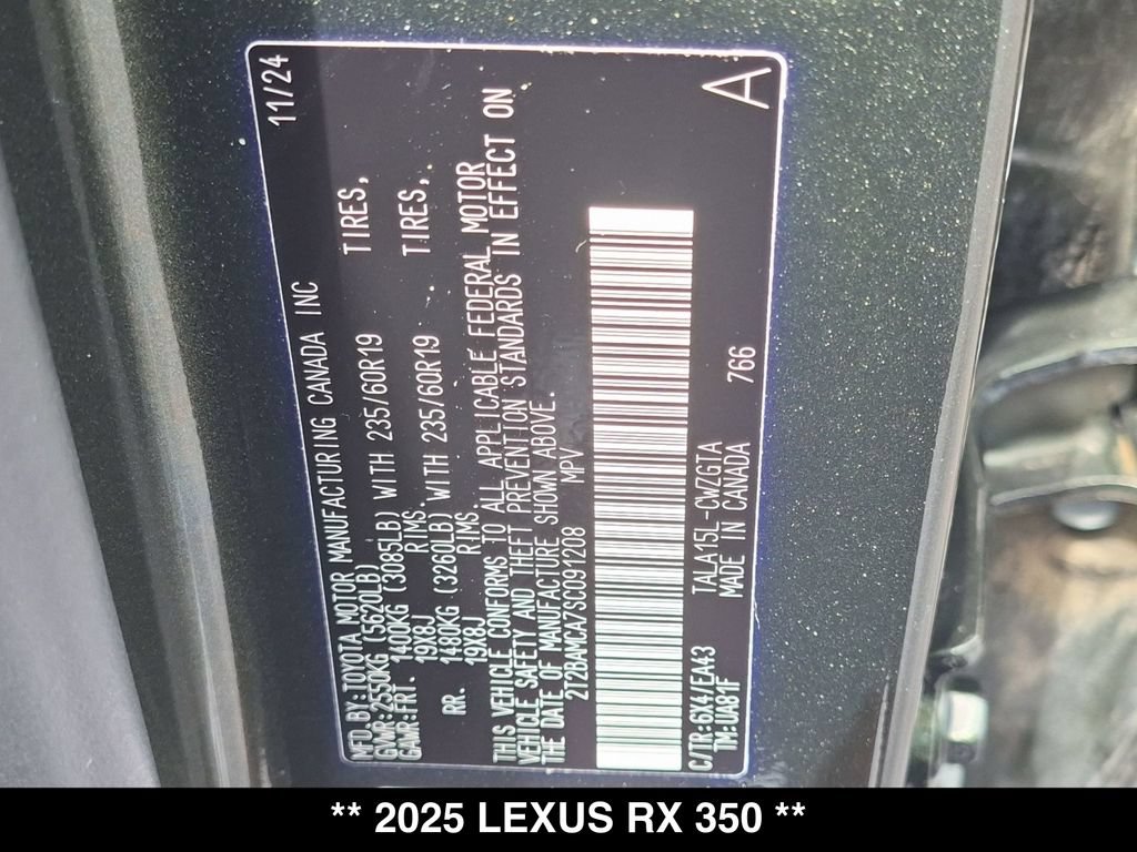 Used 2025 Lexus RX 350 AWD w/ Accessory Package image 27