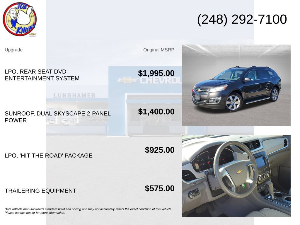 Used 2017 Chevrolet Traverse Premier w/ LPO, 'HIT The Road' Package AWD/4WD image 5