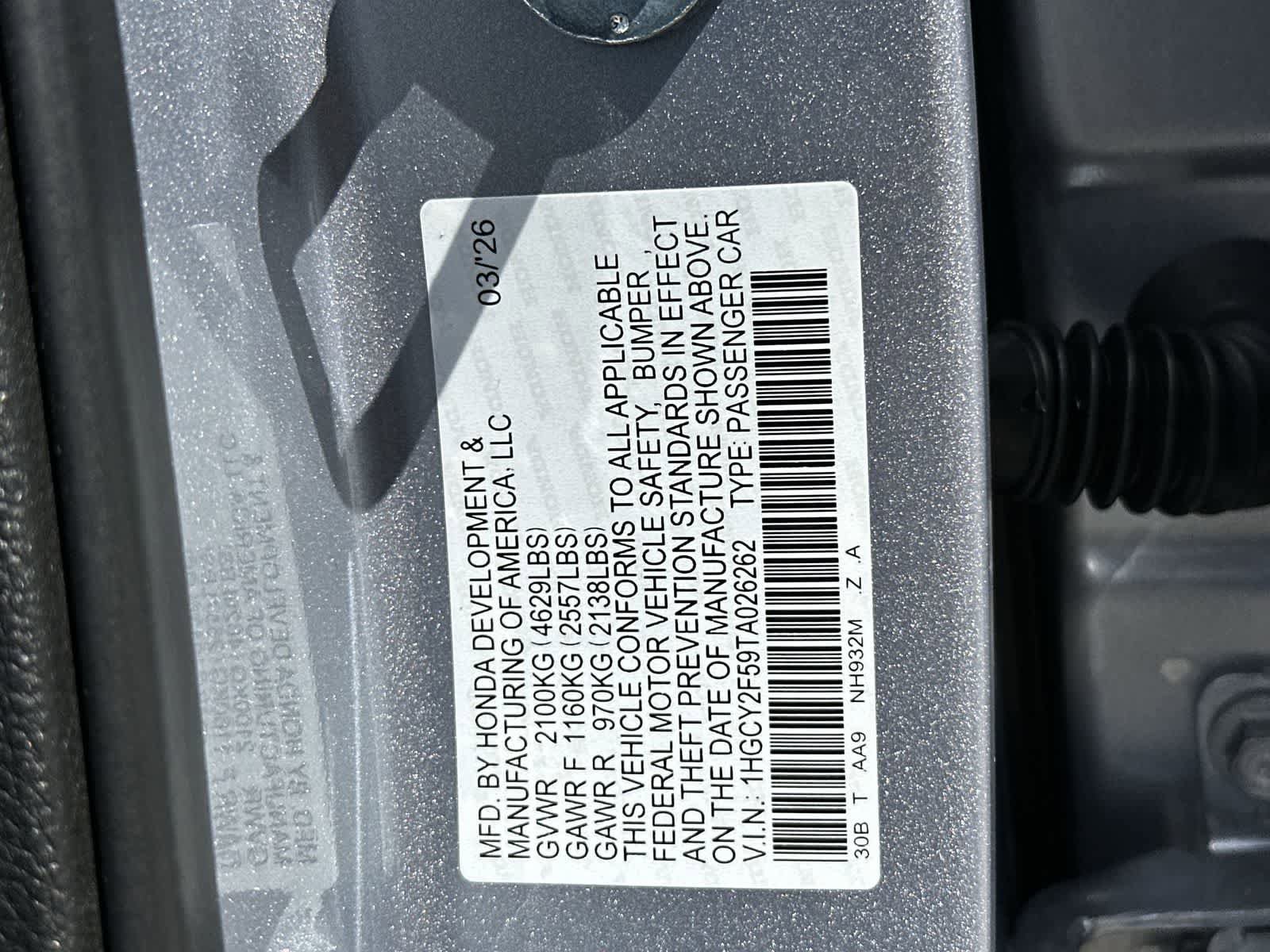 New 2026 Honda Accord Sport image 2