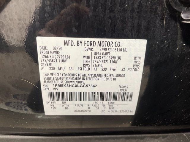 Used 2020 Ford Explorer Platinum w/ Premium Technology Package image 30