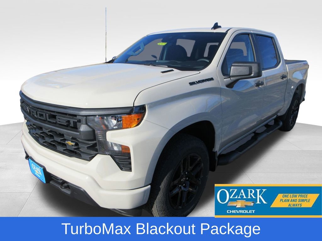 New 2026 Chevrolet Silverado 1500 Custom w/ Turbomax Blackout Package