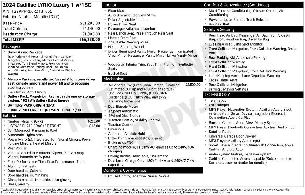 Certified 2024 Cadillac Lyriq Luxury AWD/4WD image 31