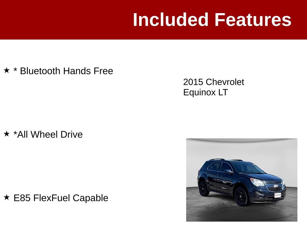 Used 2015 Chevrolet Equinox LT w/ Driver Convenience Package AWD/4WD image 3