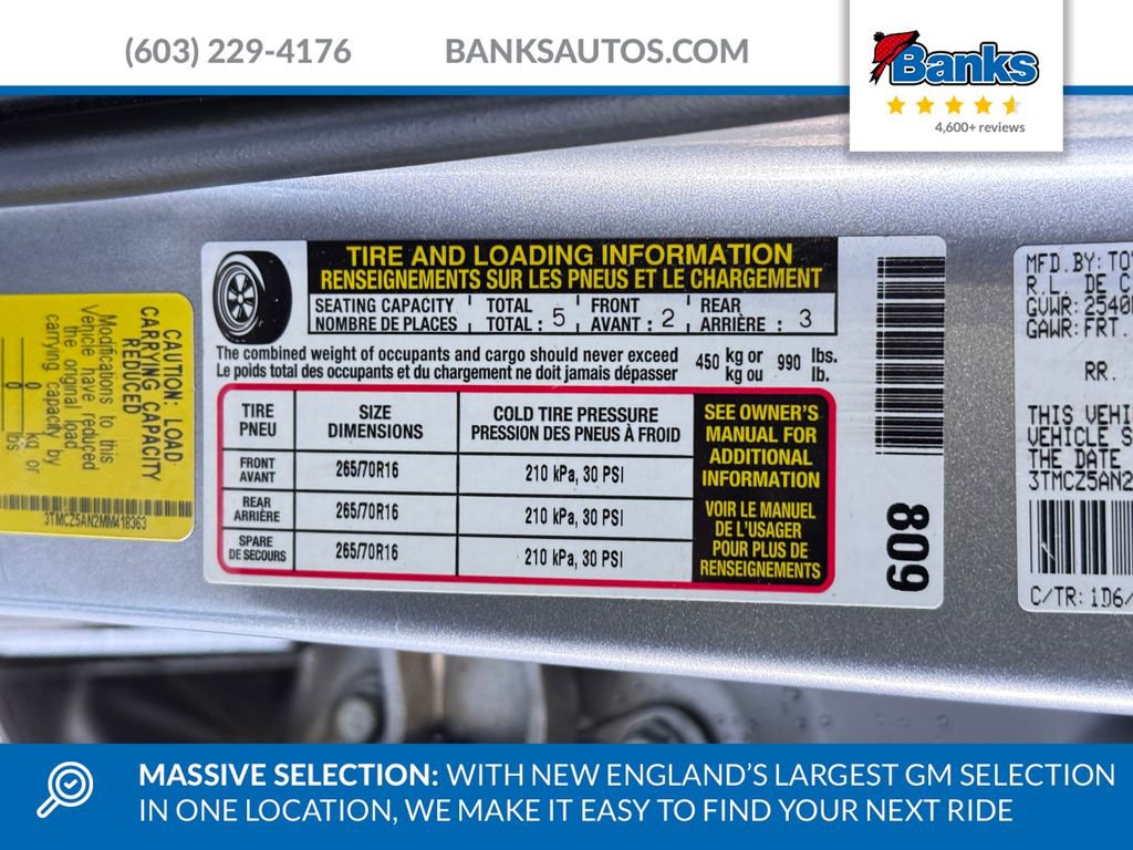 Used 2021 Toyota Tacoma TRD Off-Road w/ Technology Package image 7