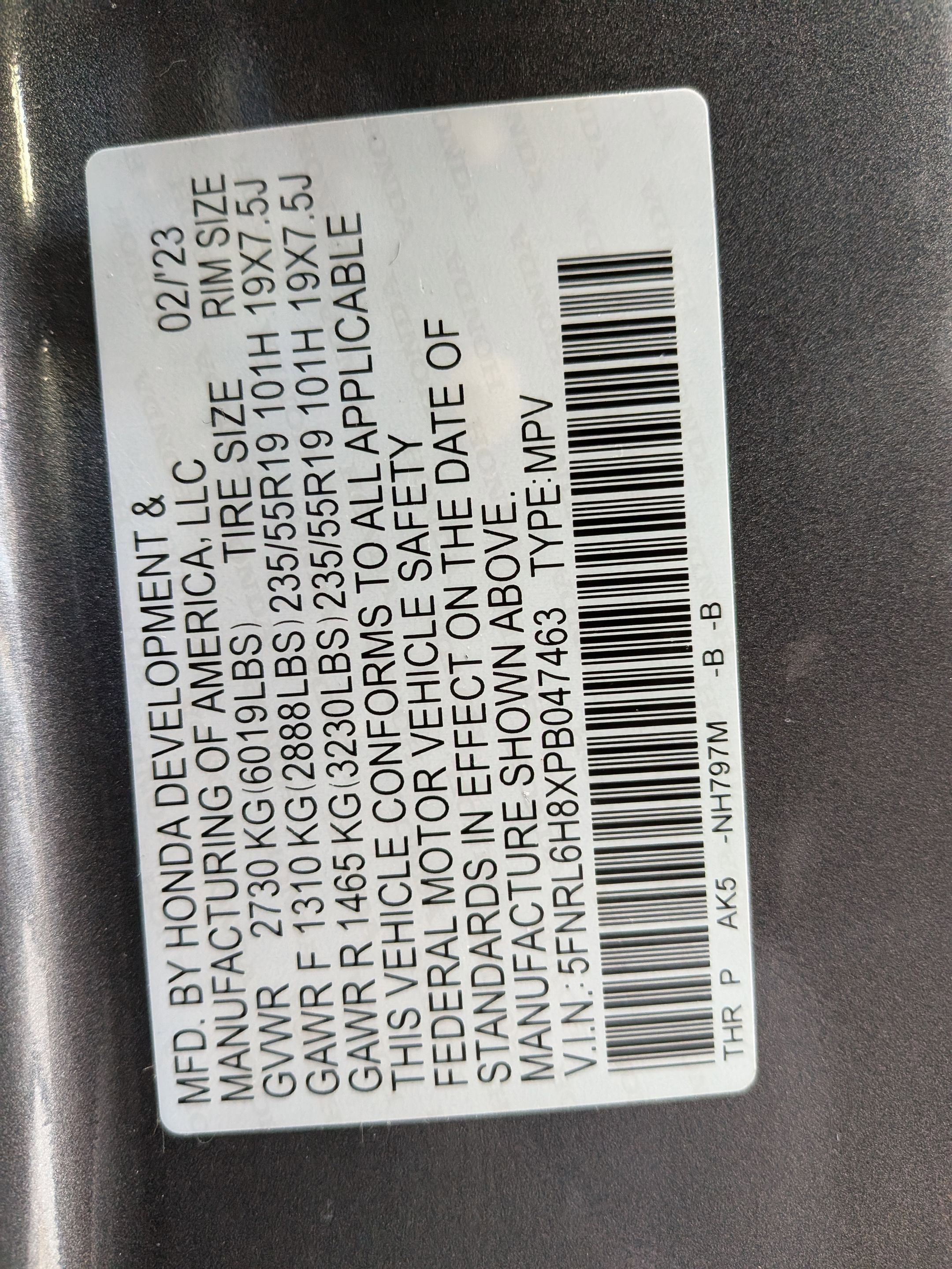 Certified 2023 Honda Odyssey Touring image 38