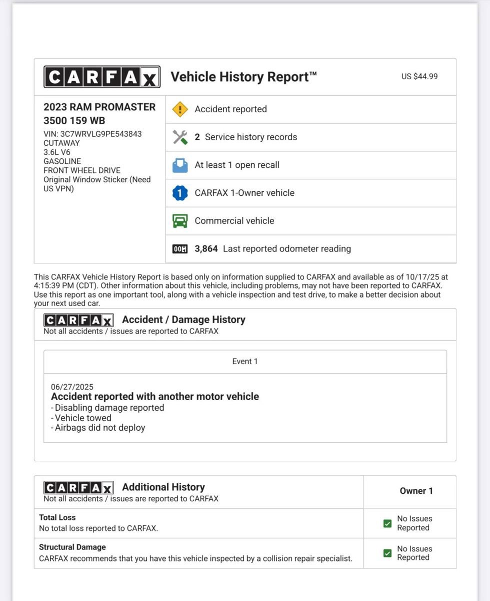 Used 2023 RAM ProMaster 3500 w/ Convenience Group image 49