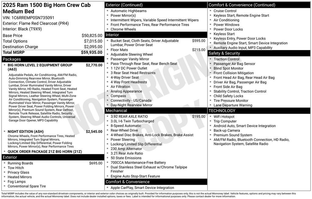 New 2025 RAM 1500 Big Horn RWD image 5