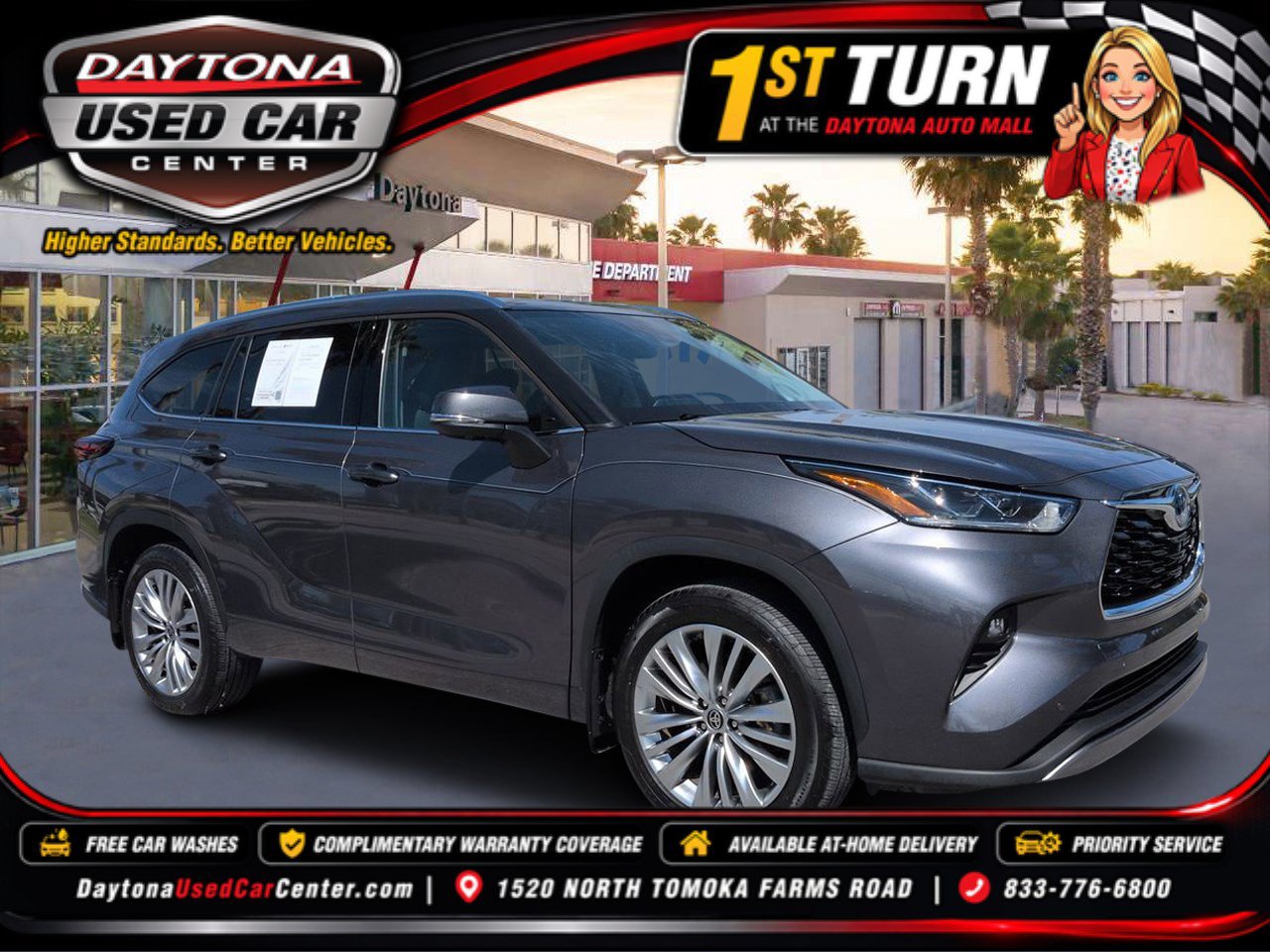 Used 2024 Toyota Highlander Platinum FWD image 1