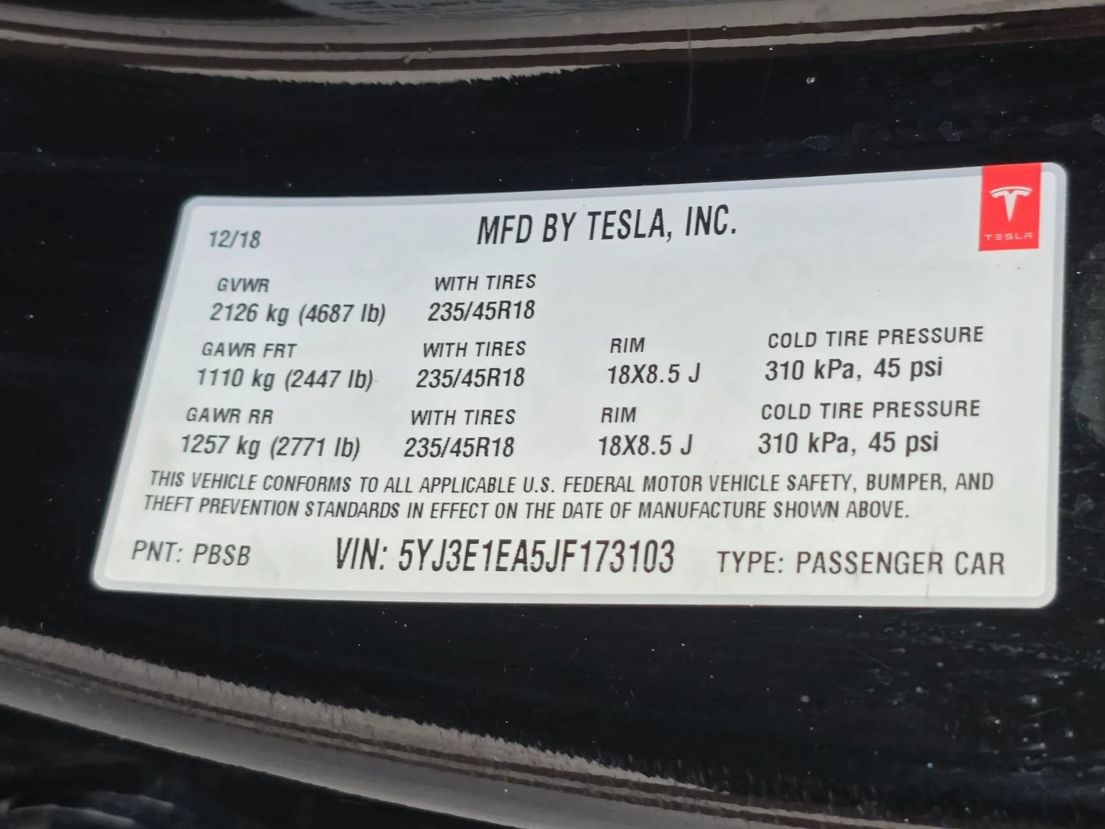 Used 2018 Tesla Model 3 Mid Range RWD image 39