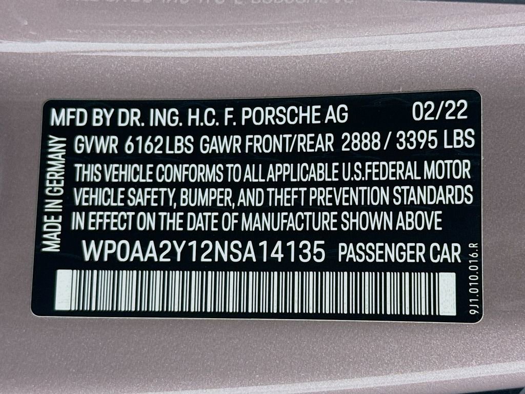 Certified 2022 Porsche Taycan RWD image 12