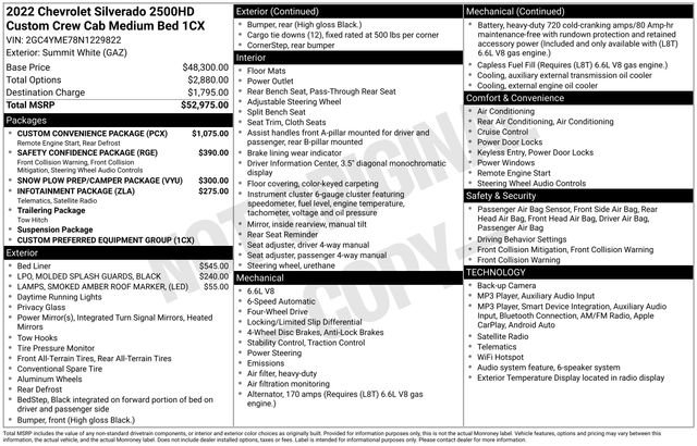 Used 2022 Chevrolet Silverado 2500 Custom w/ Custom Convenience Package AWD/4WD image 4