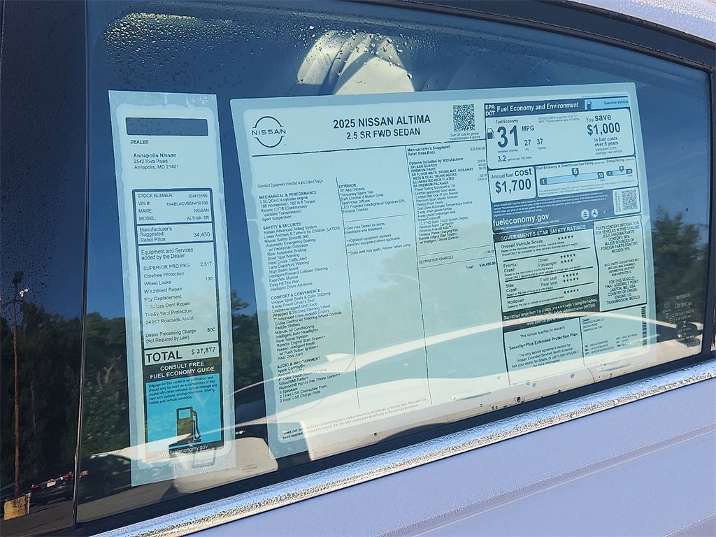 New 2025 Nissan Altima 2.5 SR w/ SR Premium Package image 11