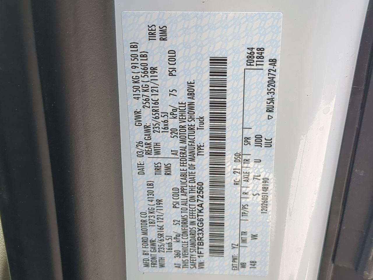 New 2026 Ford Transit 250 148 High Roof Extended RWD image 24