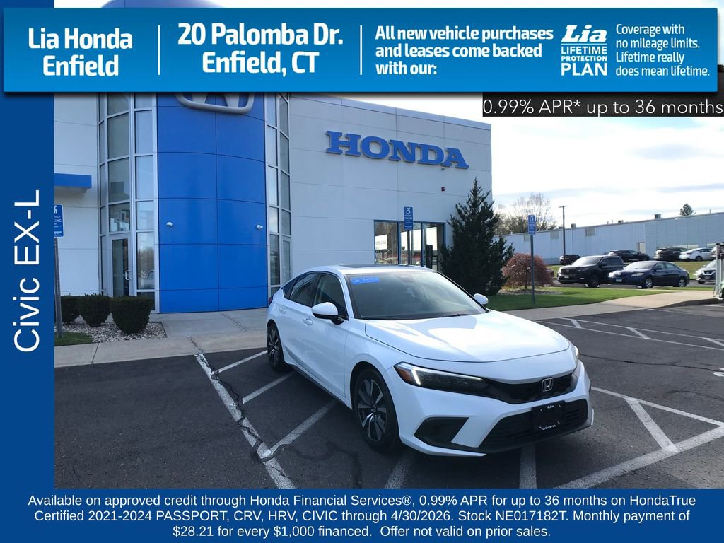 Certified 2022 Honda Civic EX-L image 1
