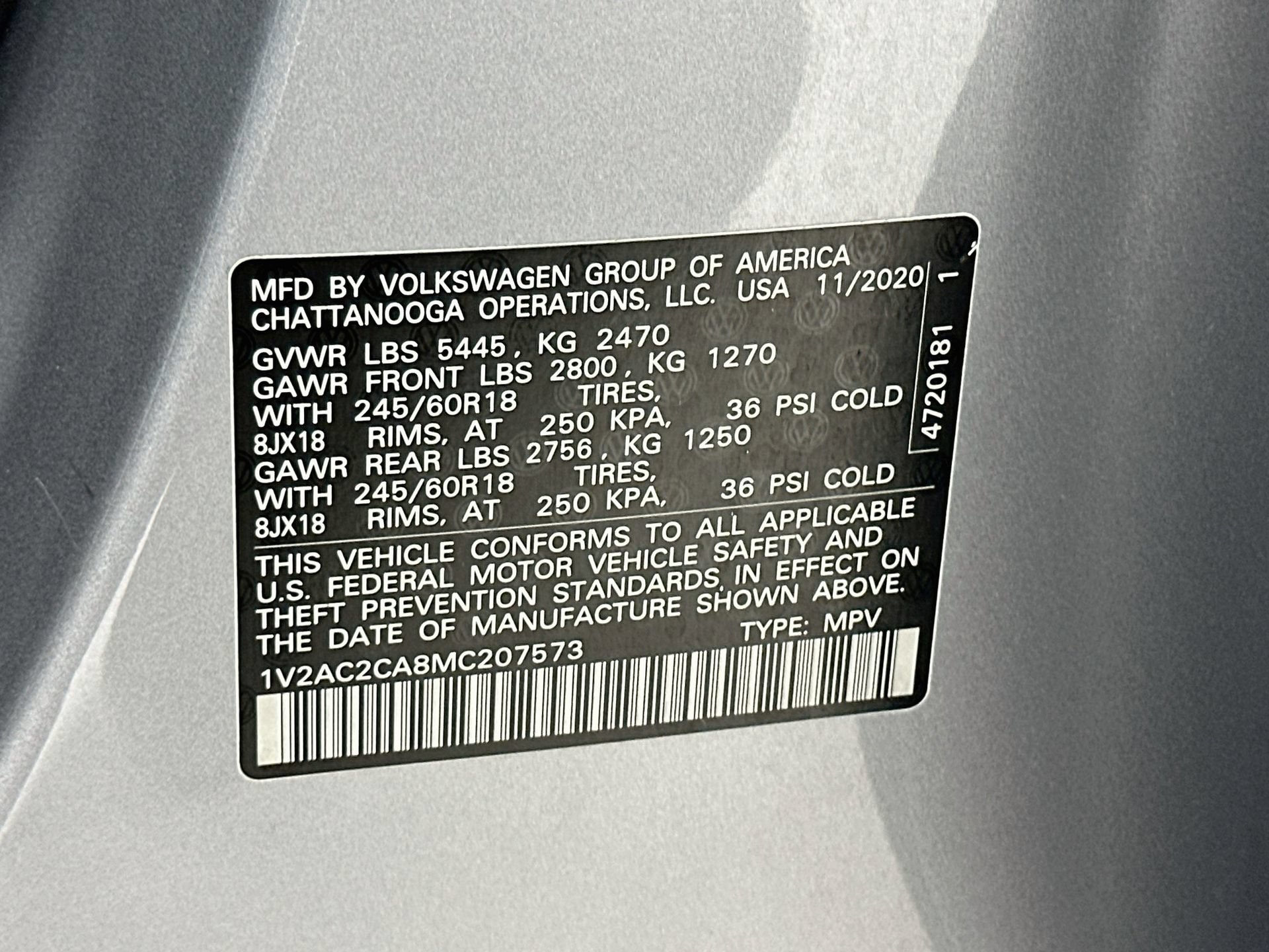 Used 2021 Volkswagen Atlas Cross Sport S FWD image 33
