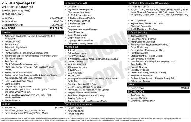 Used 2025 Kia Sportage LX image 4