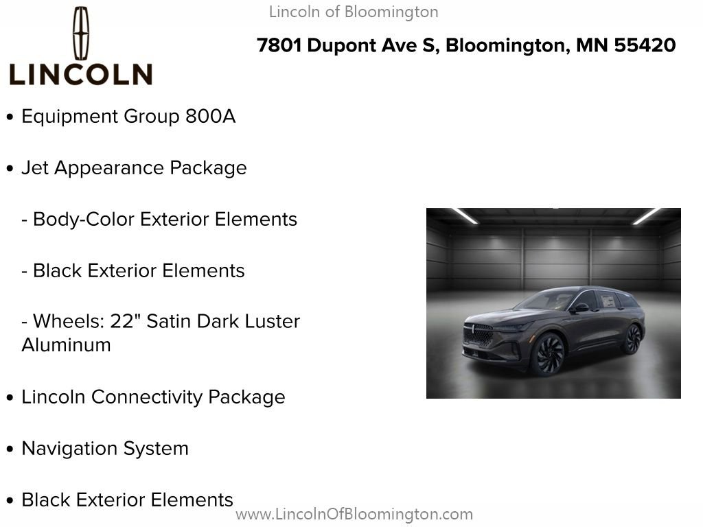 New 2026 Lincoln Nautilus Black Label w/ Jet Appearance Package image 5