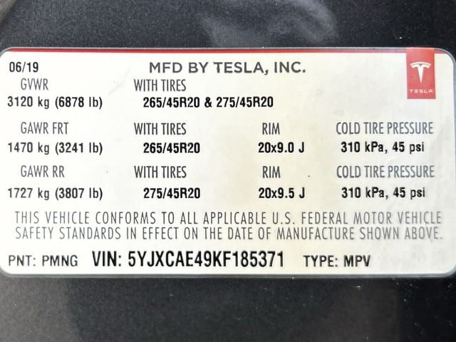 Used 2019 Tesla Model X Performance AWD/4WD image 33