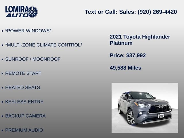Used 2021 Toyota Highlander Platinum AWD/4WD image 14