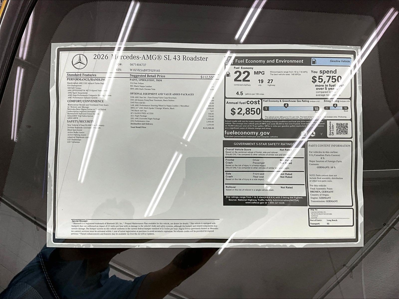 New 2026 Mercedes-Benz SL 43 AMG image 17