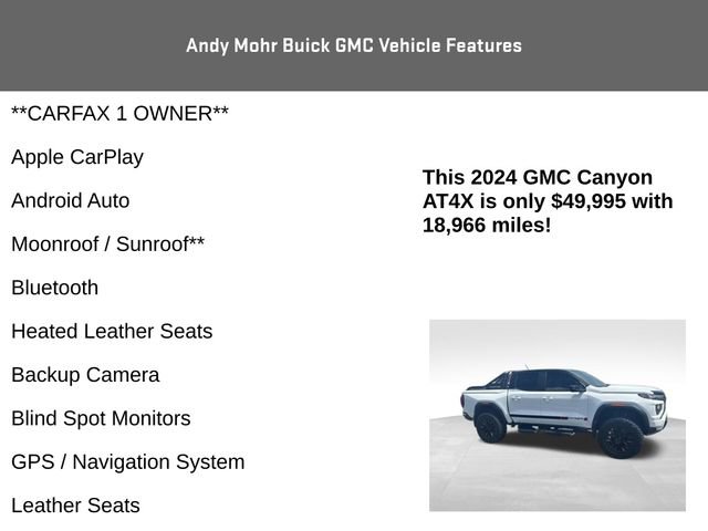 Used 2024 GMC Canyon AT4X AWD/4WD image 4