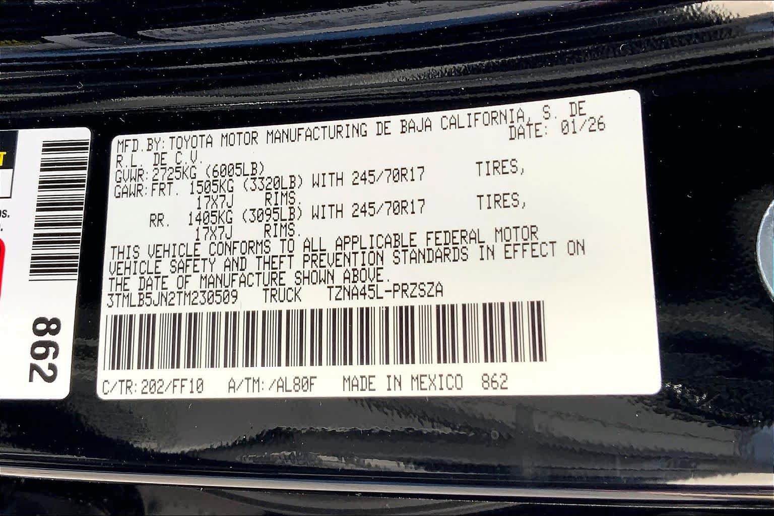 New 2026 Toyota Tacoma SR5 AWD/4WD image 21