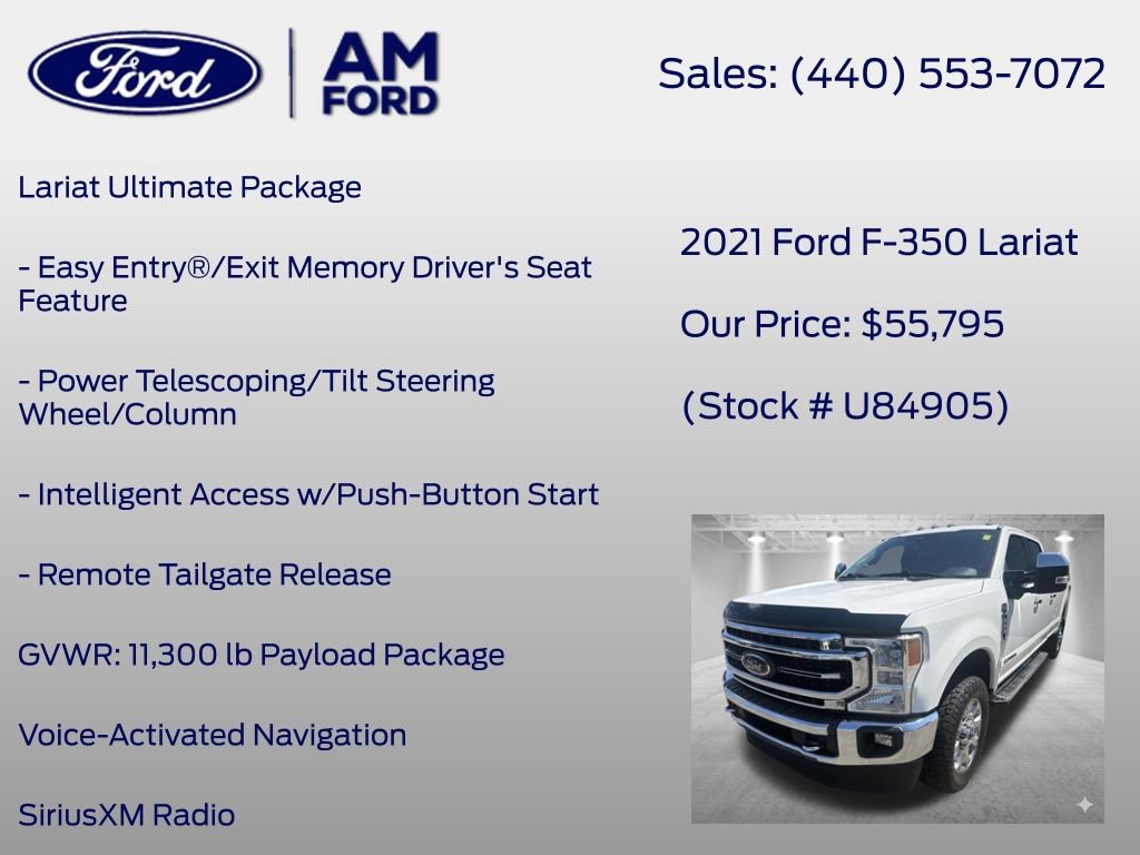 Used 2021 Ford F350 Lariat w/ Lariat Ultimate Package AWD/4WD image 27