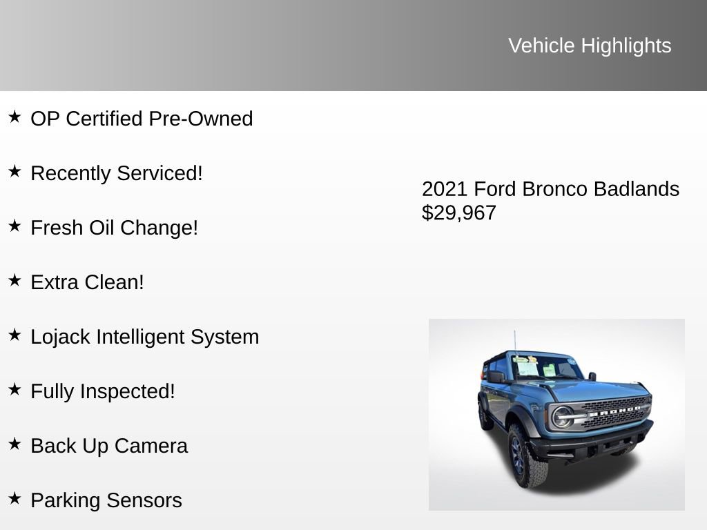 Used 2021 Ford Bronco Badlands image 4