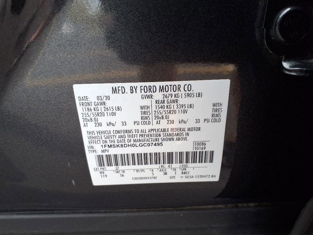 Certified 2020 Ford Explorer XLT w/ Equipment Group 202A image 18